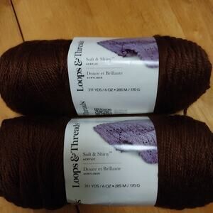 New Loops & Threads Yarn "Soft & Shiny"